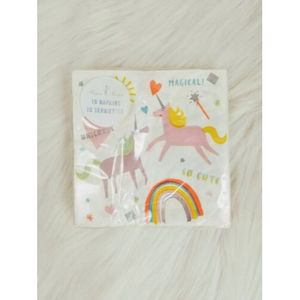 Meri Meri Unicorn Party Dinner Napkins Square Birthday 20 count Dinner